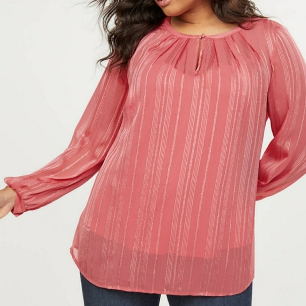 Lane Bryant Shimmer Top Size 14